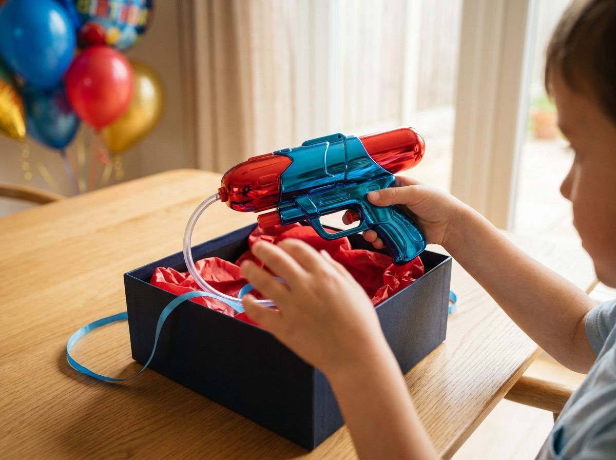 SpiderBlast als Geschenk in einer Geschenkbox